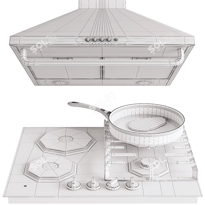 Retro-Inspired Gorenje Built-in Appliances 3D model image 5