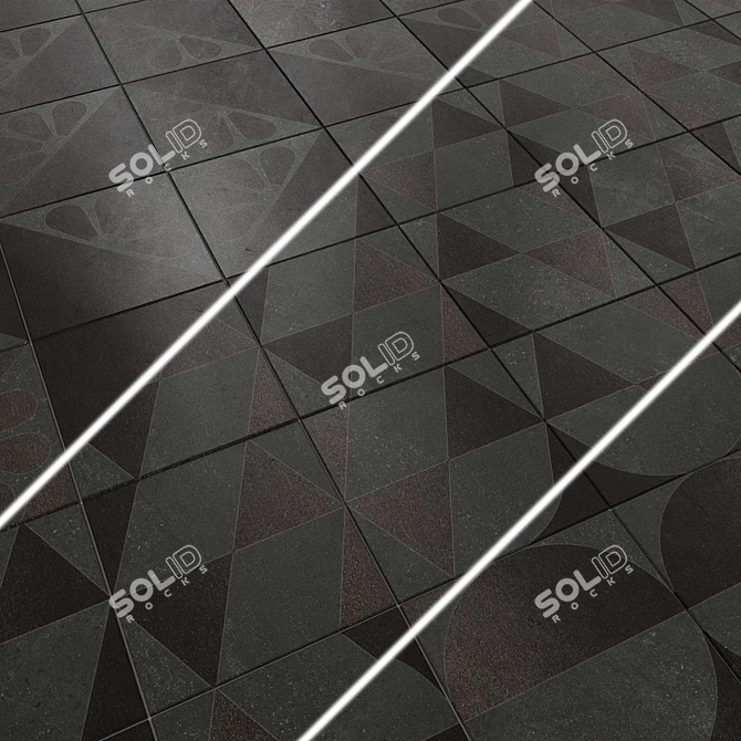 Matrix 20x20 Ceramic Floor Tile 3D model image 1