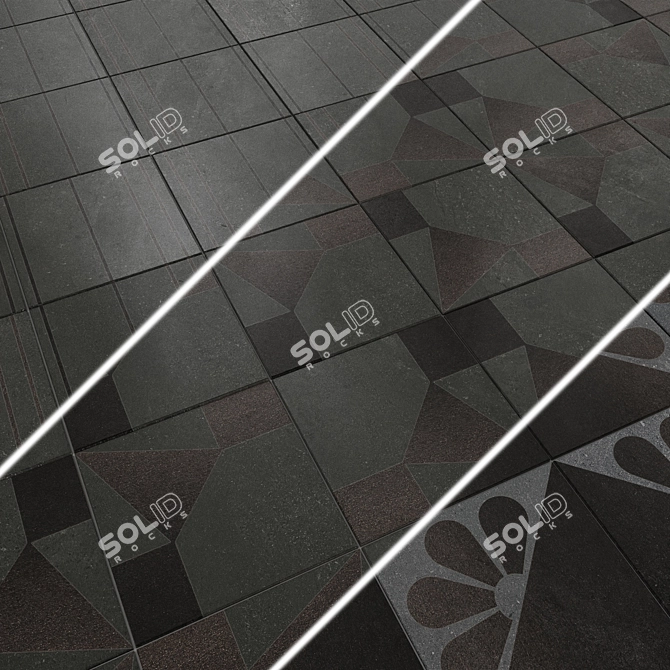 Matrix 20x20 Ceramic Floor Tile 3D model image 2