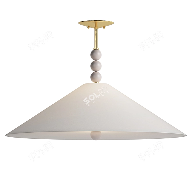 Modern Vintage Alexa Pendant 3D model image 1