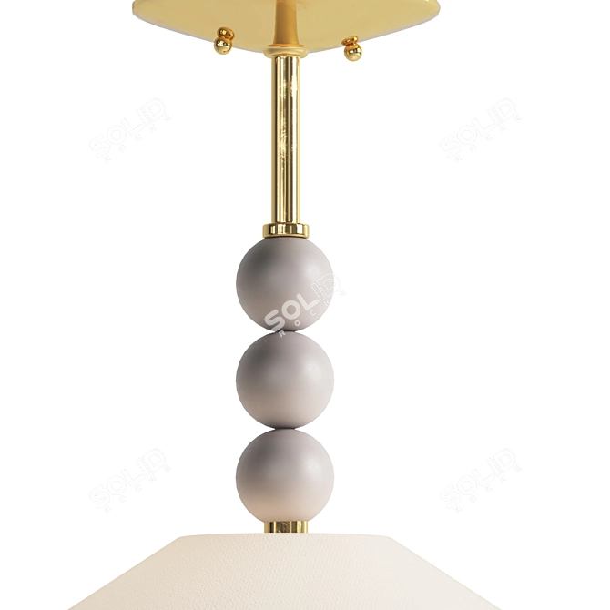 Modern Vintage Alexa Pendant 3D model image 2