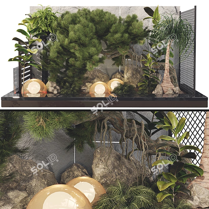 Lush Plant Collection Set 23 3D model image 1