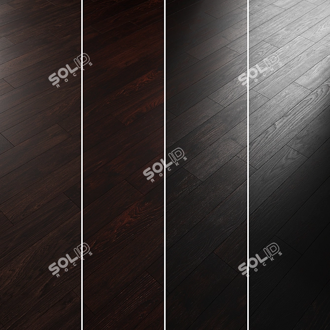 Oak Parquet Flooring Collection 3D model image 4