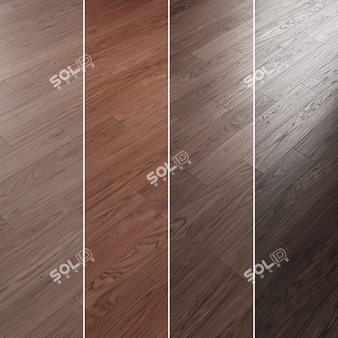  Oak Parquet Flooring Collection 3D model image 4