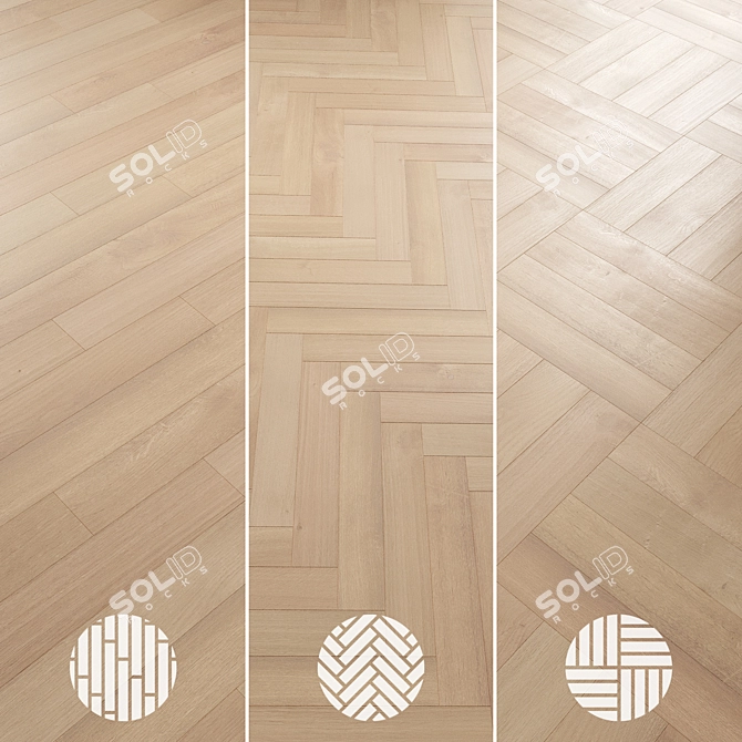 Oak Parquet Collection 060 3D model image 5