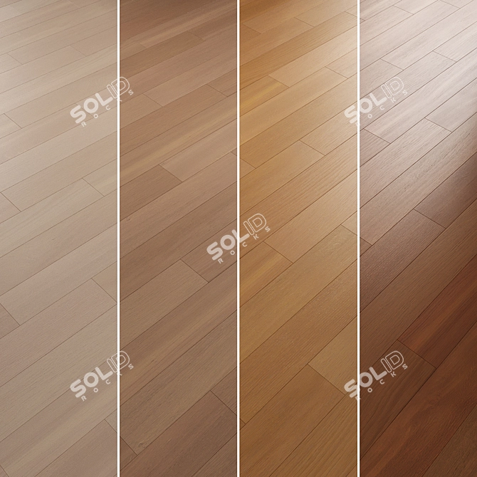 Oak Parquet Flooring Collection 3D model image 1