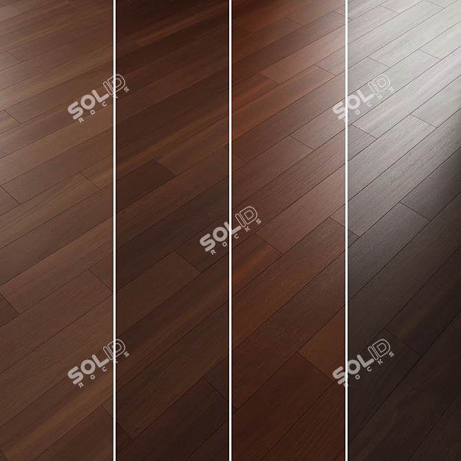 Oak Parquet Flooring Collection 3D model image 2