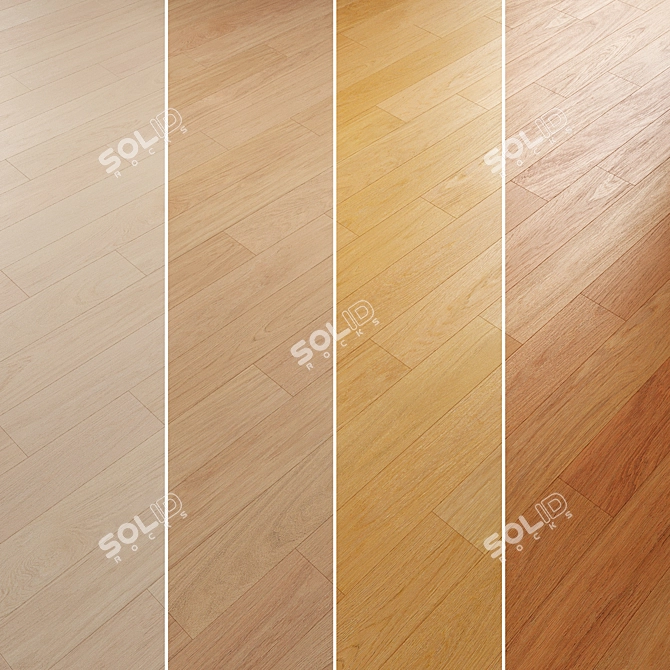 Oak Parquet Flooring Collection 3D model image 2