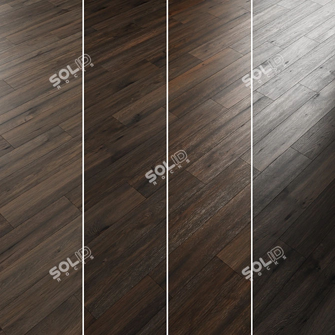 Oak Parquet Flooring Collection 3D model image 3