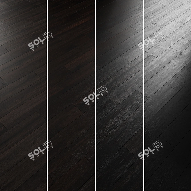 Oak Parquet Flooring Collection 3D model image 4