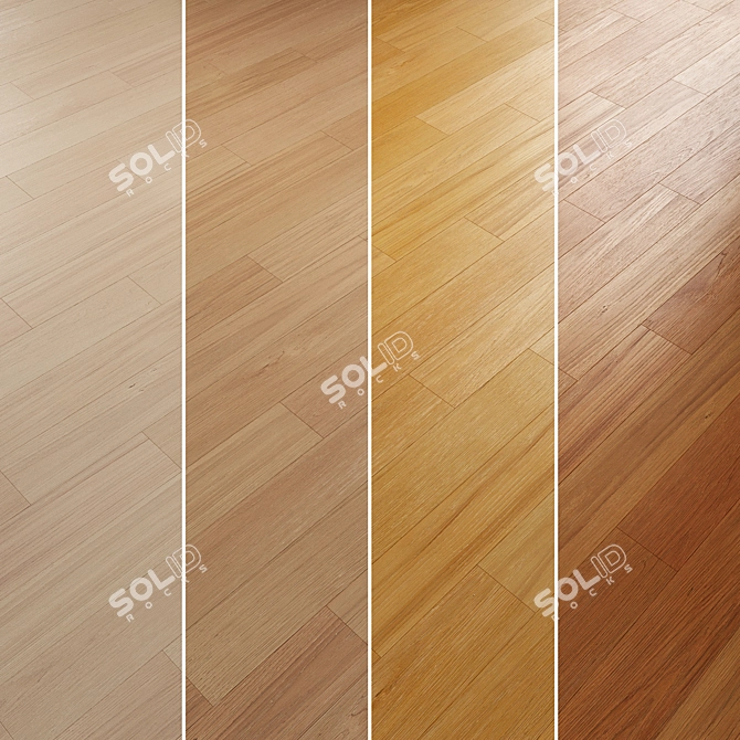 Oak Parquet Flooring Collection 3D model image 2