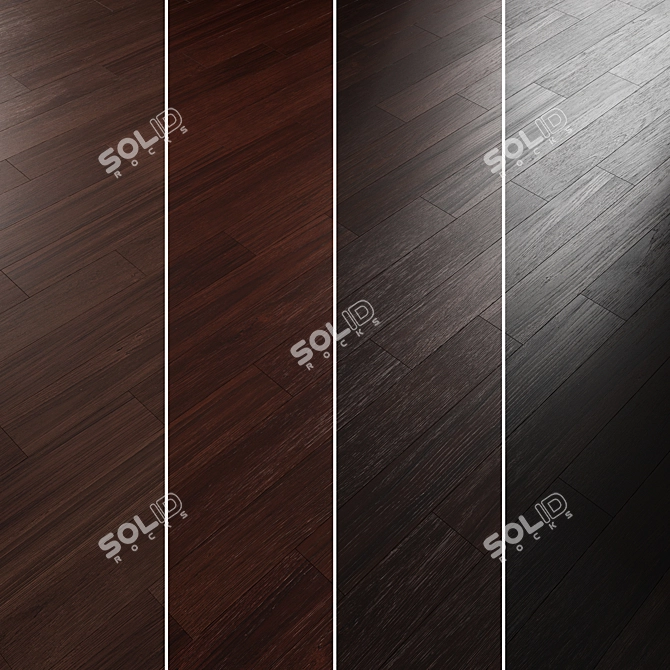 Oak Parquet Flooring Collection 3D model image 4