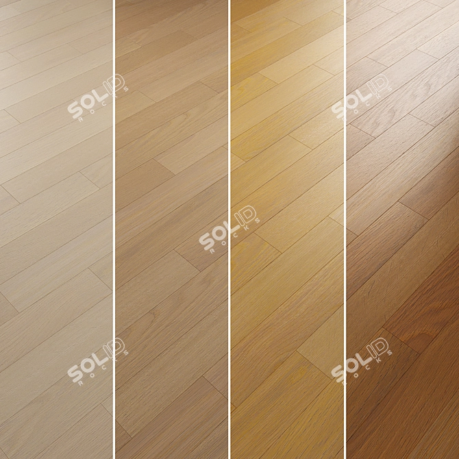 Oak Parquet Flooring Pack 3D model image 2