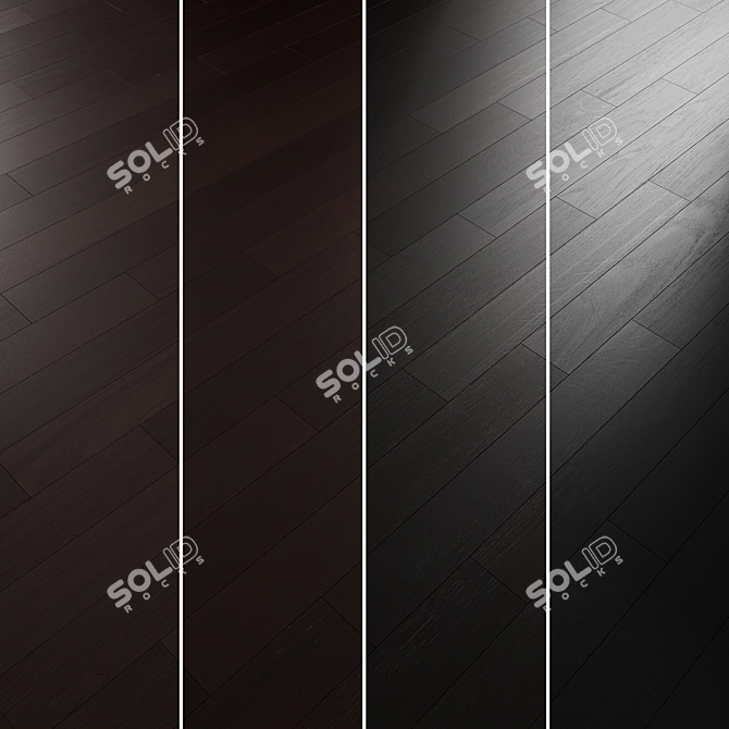 Oak Parquet Flooring Collection 3D model image 4