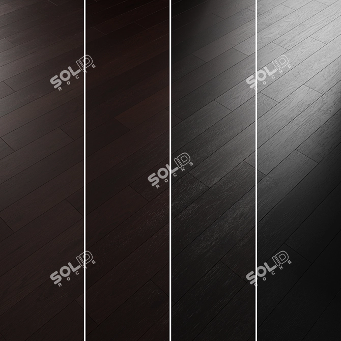 Oak Parquet Flooring Collection 3D model image 4