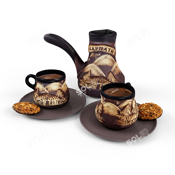 Coffee Lover's Set 3D model image 1