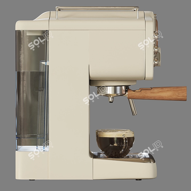 Retro Thera Express Coffee Maker 3D model image 4