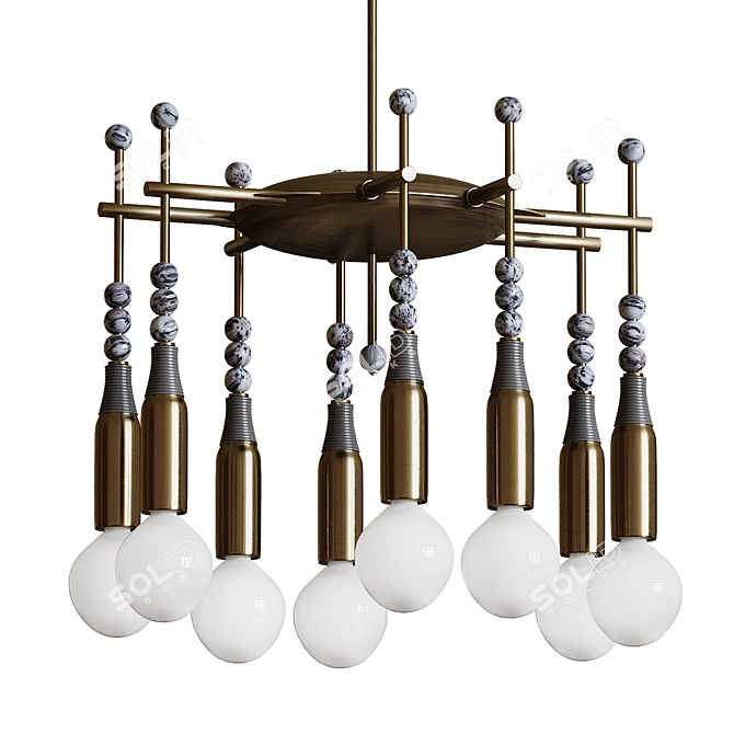 Ethereal Talisman 8 Pendant 3D model image 1