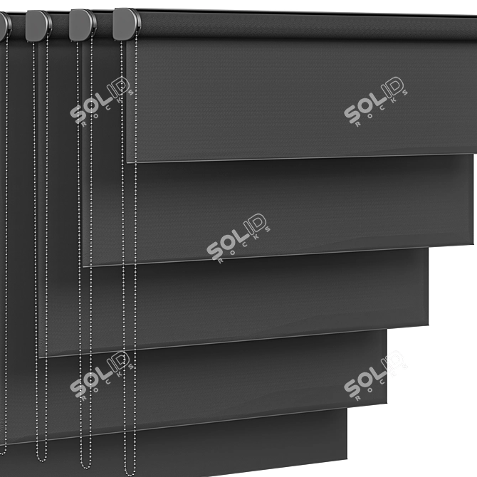 Modern Roller Blinds Design Collection 3D model image 3