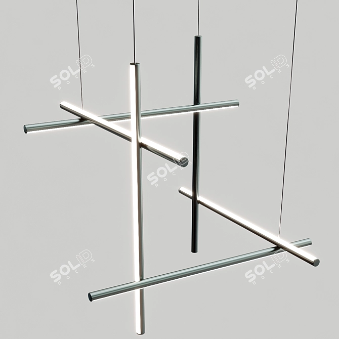 Modern LED Pendant Lamp Collection 3D model image 2