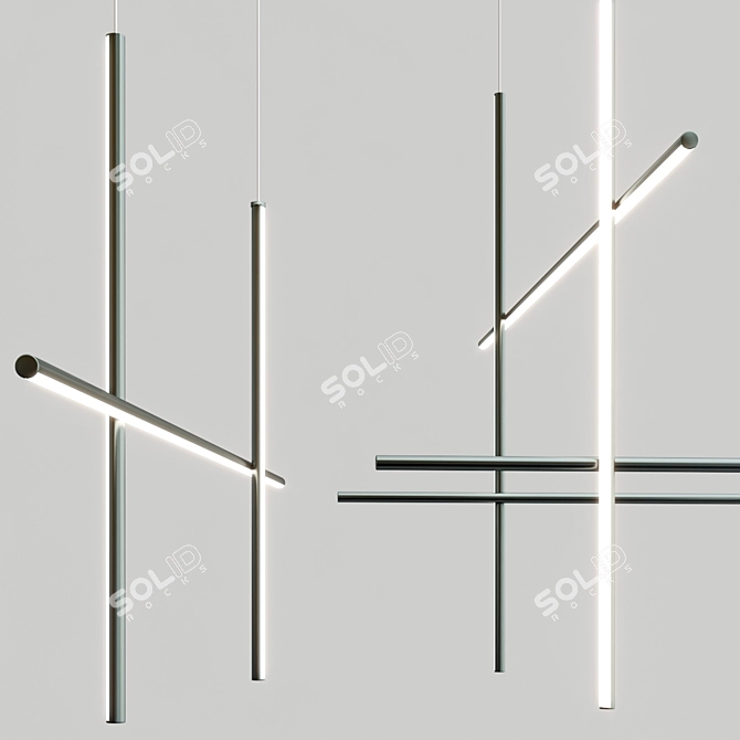 Modern LED Pendant Lamp Collection 3D model image 4