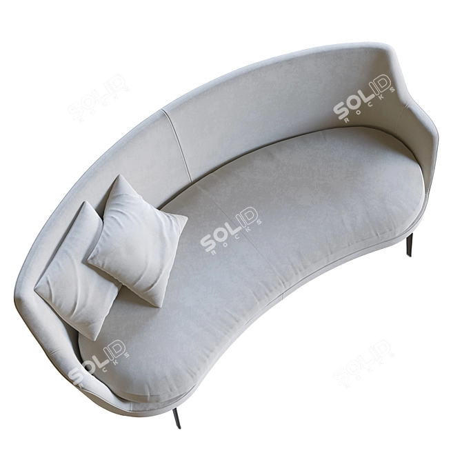 Modern 3D Flexform Guscio Sofa 3D model image 3