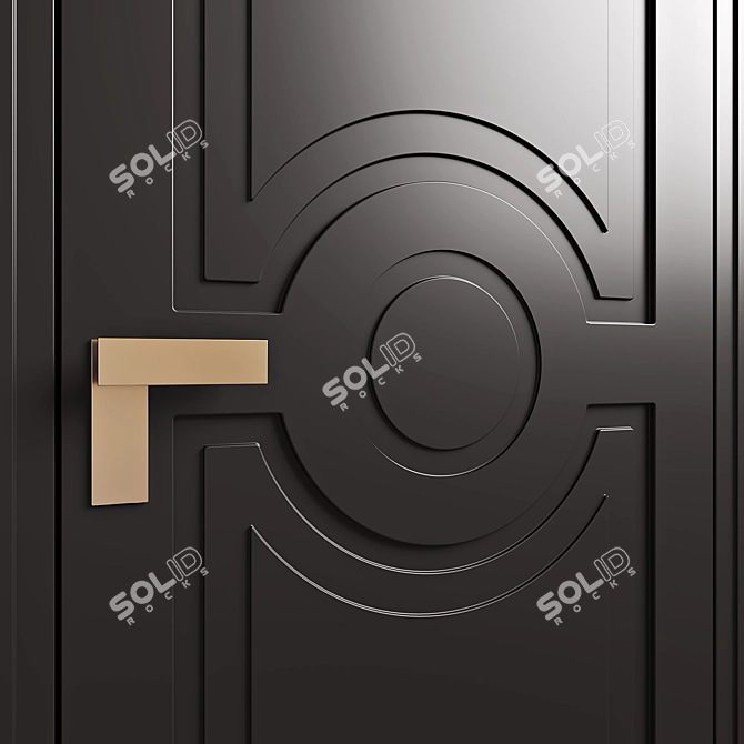 Rocca Anthracite Volhovec Doors 3D model image 6