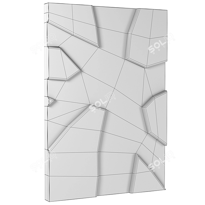 Modern Wall Decor 3D Model 3D model image 7