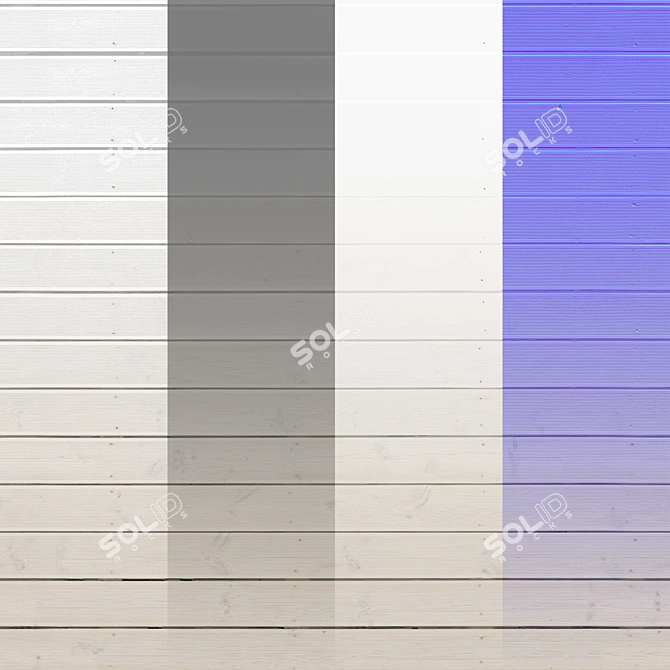 Seamless Wood Texture Set 3D model image 2