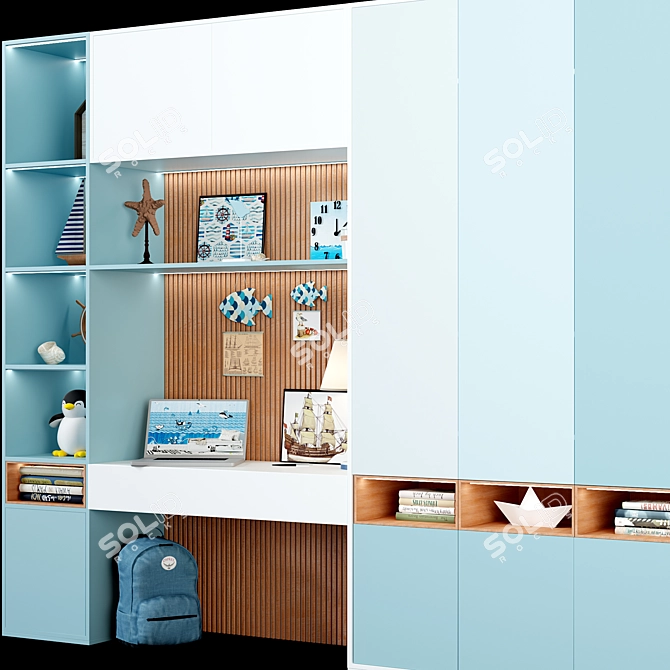 Title: Modern Child's Room Design 3D model image 3