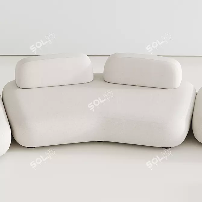 Sleek Modern Art Nova Curve 3D model image 3