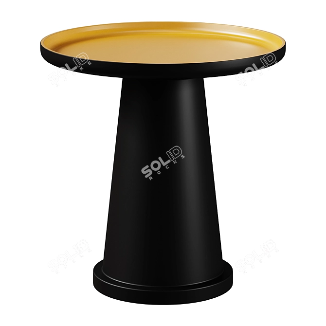 Hanzi Metal Sofa Side Table 3D model image 1