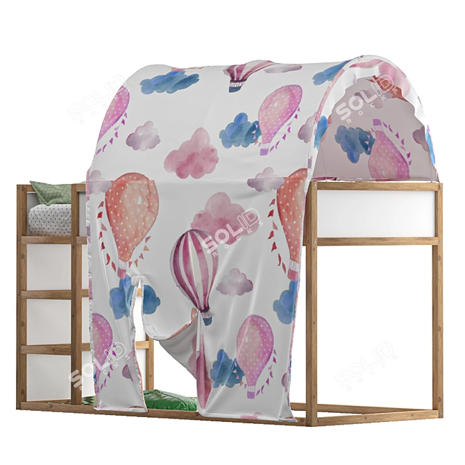 Ocean Animals Bed Tent Model 3D model image 1