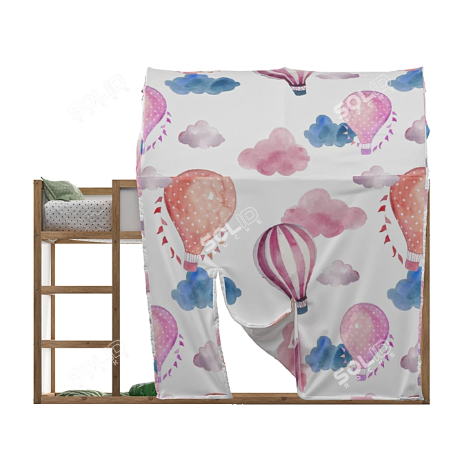 Ocean Animals Bed Tent Model 3D model image 2