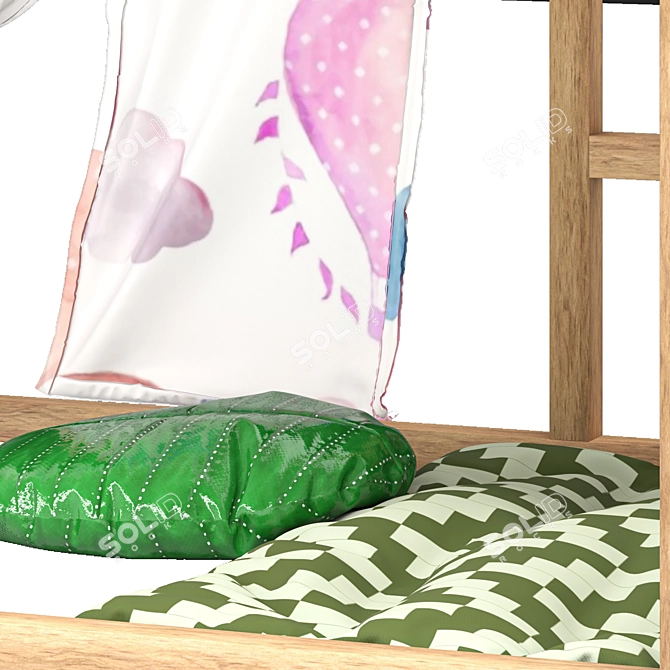 Ocean Animals Bed Tent Model 3D model image 4