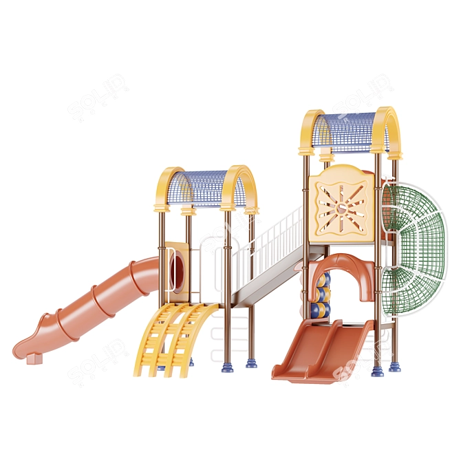 Modifiable Game Playhouse Set 3D model image 2