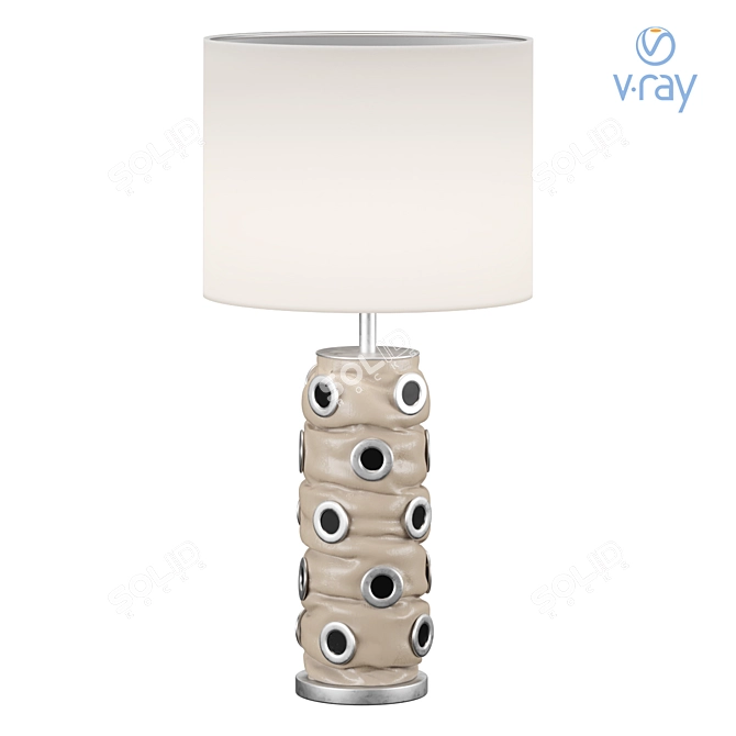 Leather Icon Table Lamp 3D model image 1