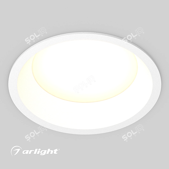 BREEZE Recessed Downlight 16W Height 3D model image 2