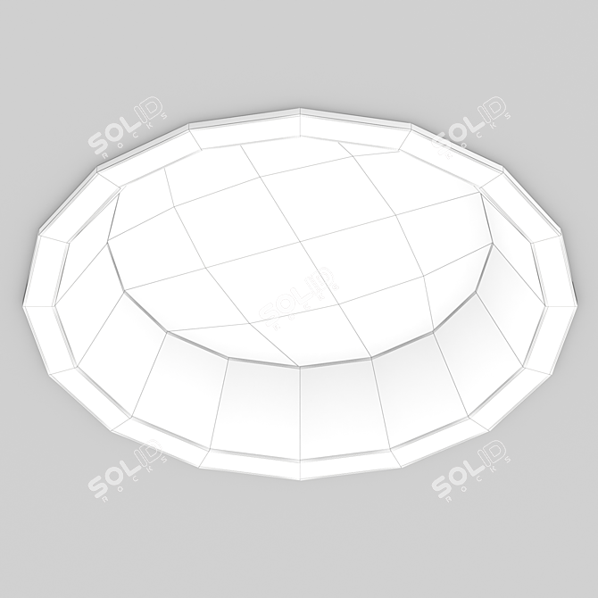 BREEZE Recessed Downlight 16W Height 3D model image 3