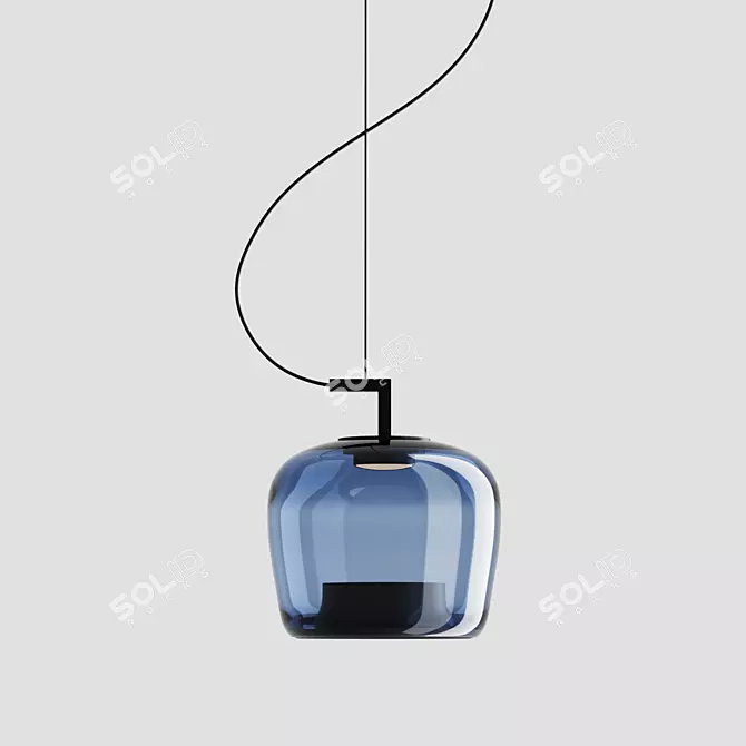 Modern Double Brokislighting Fixture 3D model image 6