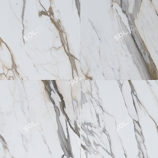 Calacatta Gold Marble Tiles Collection 3D model image 2