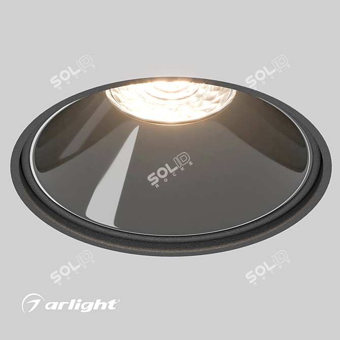 Compact Recessed Downlights for Gypsum Ceilings 3D model image 1