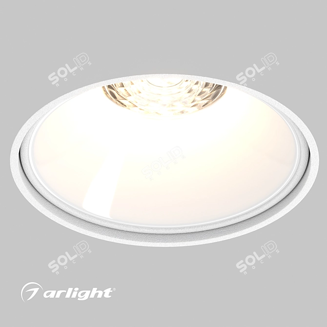 Compact Recessed Downlights for Gypsum Ceilings 3D model image 2