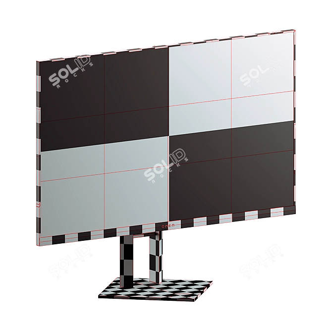 OMEN 27i Gaming Monitor 3D model image 4