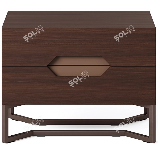 Ambra Bedside Table by Cosmo 3D model image 2