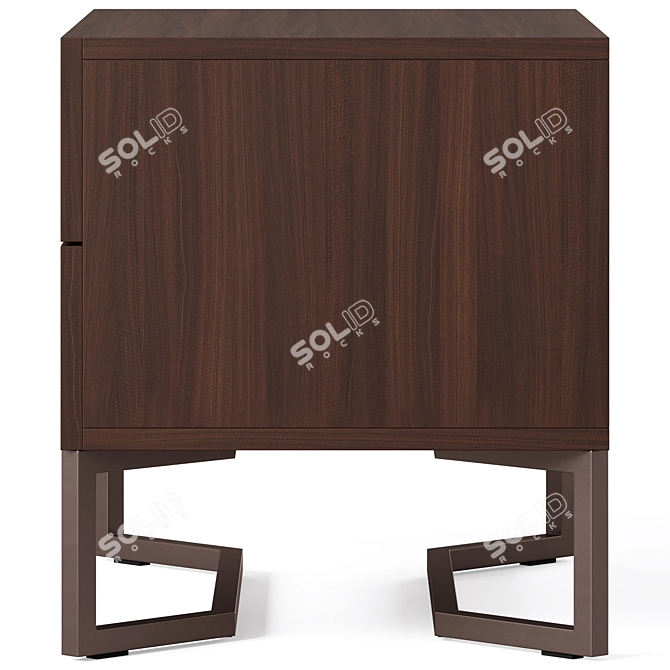 Ambra Bedside Table by Cosmo 3D model image 3