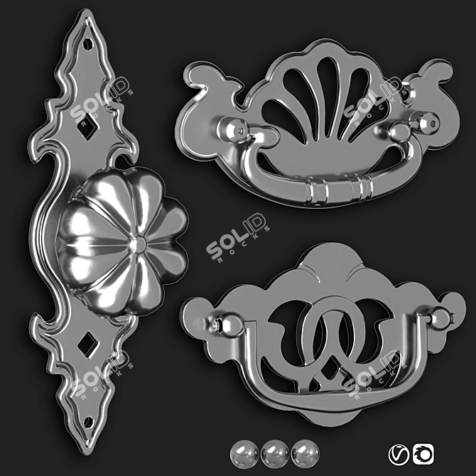 Bronze Tropical Ceiling Fan 3D model image 3