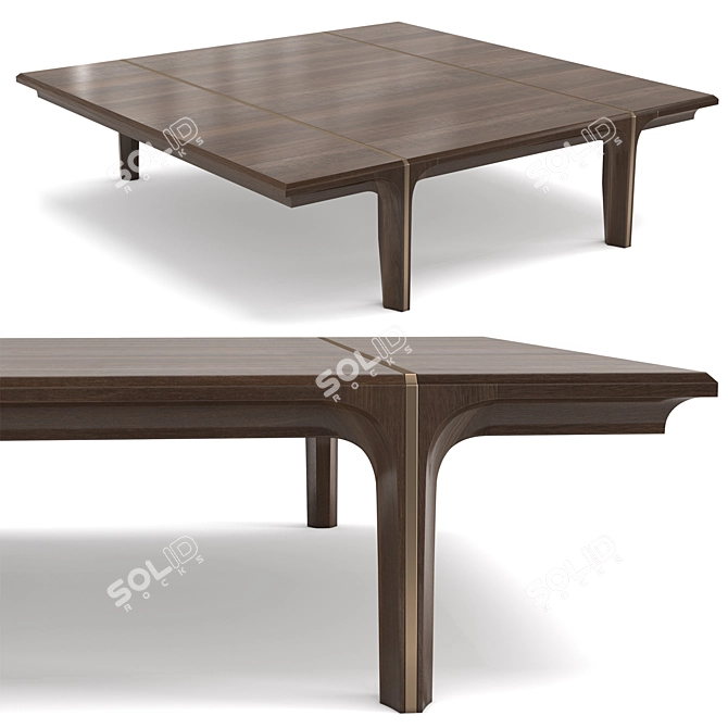 Modern Chic Coffee Table 3D model image 1