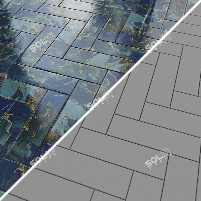 Milano Darsena Blue Decor 3D model image 3