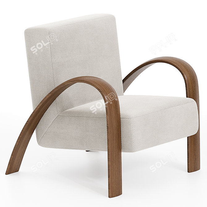 Timeless GRANDMA Light Armchair 3D model image 2